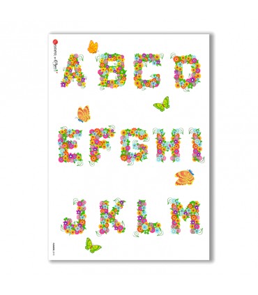 FLOWERS-0010. Rice Paper flowers for decoupage.