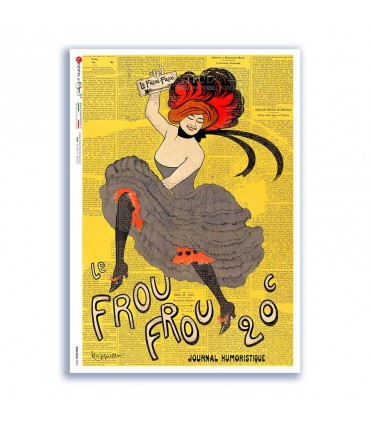 NOUVEAU-0035. Art nouveau Rice Paper for decoupage.