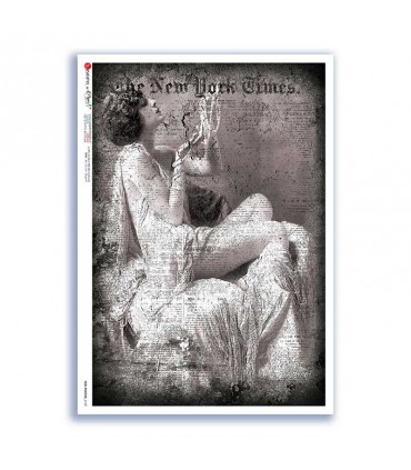 OLD-PHOTOS-0109. Carta di riso vittoriana per decoupage.