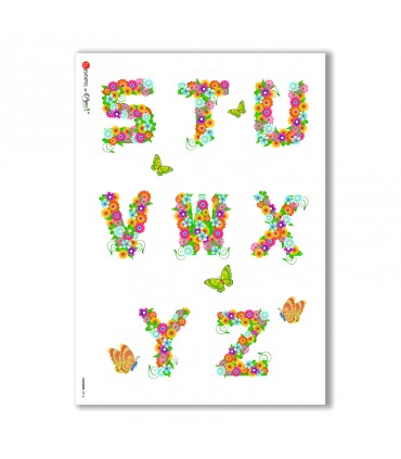 FLOWERS-0014. Rice Paper flowers for decoupage.