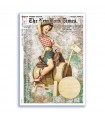 PINUP-0033. Carta di riso pin-up per decoupage.