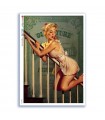 PINUP-0035. Carta di riso pin-up per decoupage.