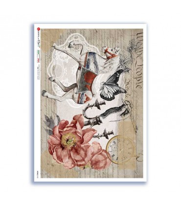 SCENE-0125. Papel de Arroz pictórico para decoupage.