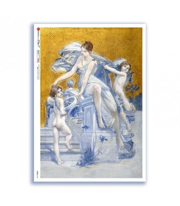 SCENE-0127. Carta di riso pittorico per decoupage.