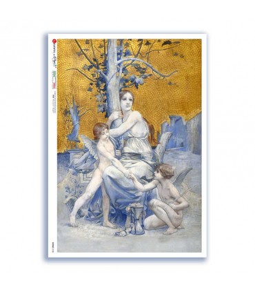 SCENE-0128. Carta di riso pittorico per decoupage.