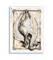 SKULL-0026. Carta di riso teschi per decoupage.