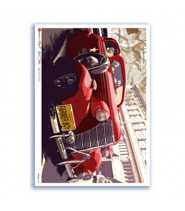 VEHICLES-0056. Papel de Arroz vehículos para decoupage.