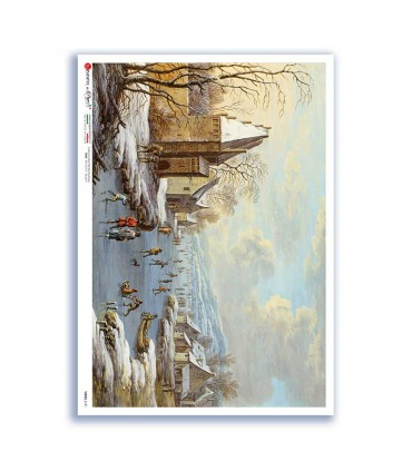 VIEWS-0181. Carta di Riso paesaggi per decoupage