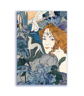 GF-ART NOUVEAU-012. Rice paper large format