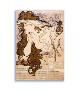 GF-ART NOUVEAU-016. Papel de arroz de gran tamaño