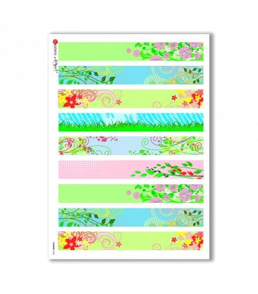 FLOWERS-0028. Carta di riso fiori per decoupage.