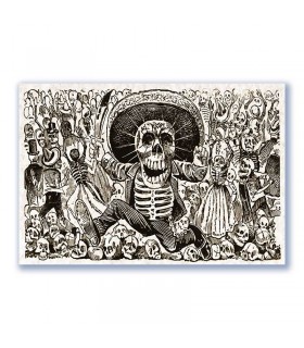 GF-CALAVERAS-017. Papel de arroz de gran tamaño