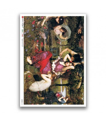 ARTWORK-0130. Papel de Arroz obras de arte para decoupage.