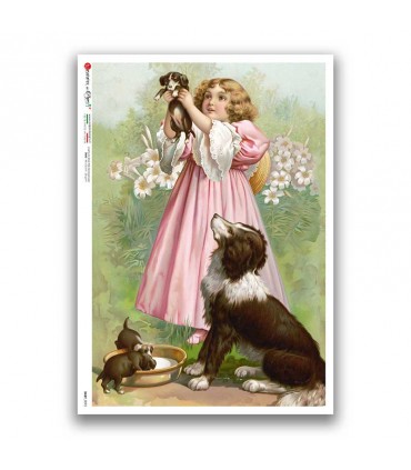 BABY-0093. Carta di riso bambini per decoupage.