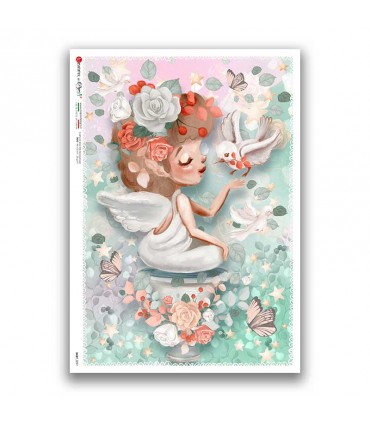 BABY-0097. Carta di riso bambini per decoupage.