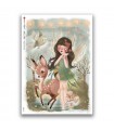 FAIRIES-0091. Carta di riso fate per decoupage.