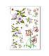 FLOWERS-0039. Papel de Arroz victoriano flores para decoupage.