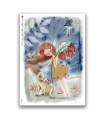 FAIRIES-0092. Carta di riso fate per decoupage.