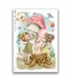 FAIRIES-0093. Carta di riso fate per decoupage.