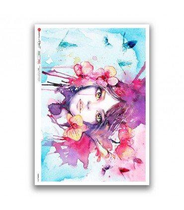 FAIRIES-0095. Carta di riso fate per decoupage.