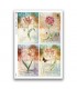 FLOWERS-0394. Carta di riso fiori per decoupage.