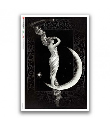 NOUVEAU-0042. Art nouveau Rice Paper for decoupage.