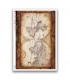 OLD-MAPS-0050. Carta di riso mappe antiche per decoupage.