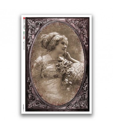 OLD-PHOTOS-0112. Carta di riso vittoriana per decoupage.