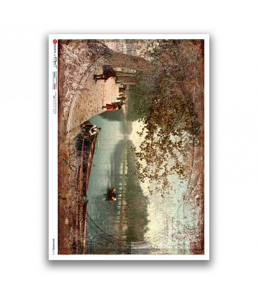 OLD-PHOTOS-0113. Carta di riso vittoriana per decoupage.