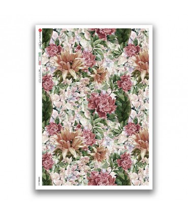 PATTERN-0225. Carta di riso texture per decoupage.