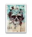 SKULL-0034. Carta di riso teschi per decoupage.