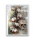 SKULL-0039. Papel de Arroz cráneos para decoupage.
