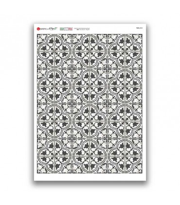 TILES-0053. Carta di riso tegole per decoupage.