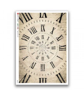 TIME-0043. Watches Rice paper  for the decoupage.