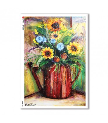 FLOWERS-0053. Rice Paper flowers for decoupage.