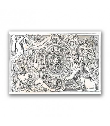 GF-GROTESQUE-018. Rice paper large format