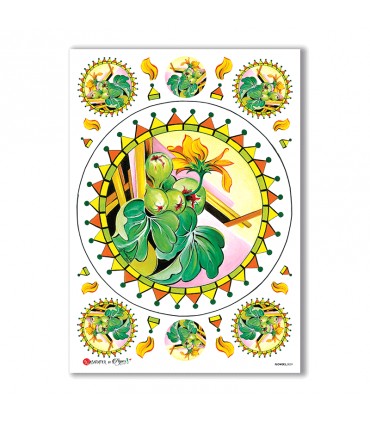 FLOWERS-0059. Carta di riso fiori per decoupage.