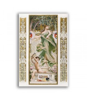 GF-ART NOUVEAU-021. Carta di riso grande formato