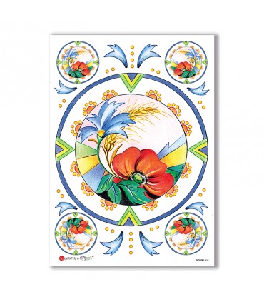 FLOWERS-0061. Carta di riso fiori per decoupage.