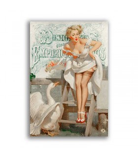 GF-PIN-UP-015. Carta di riso grande formato