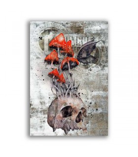 GF-SKULLS-028. Rice paper large format