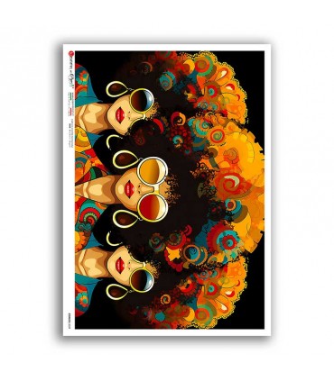 COMICS-0039. Carta di riso fumetti per decoupage.