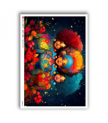 COMICS-0041. Carta di riso fumetti per decoupage.