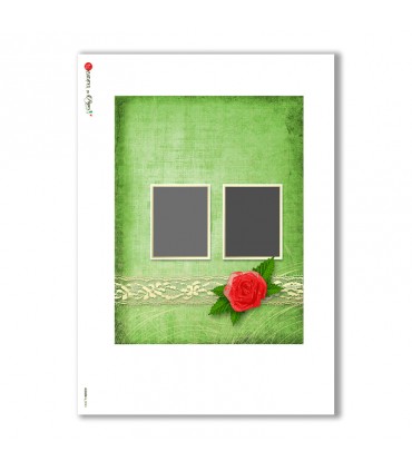 ALBUM-L-0045. Carta di riso album per decoupage.