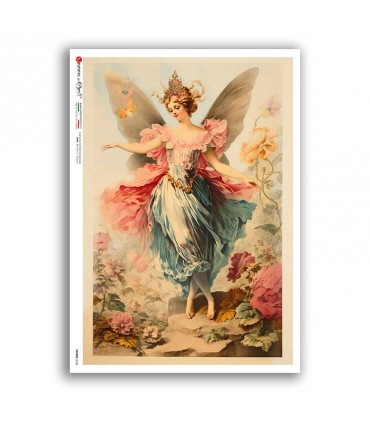 FAIRIES-0104. Rice Paper for decoupage fairies.