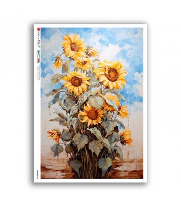 FLOWERS-0406. Rice Paper flowers for decoupage.