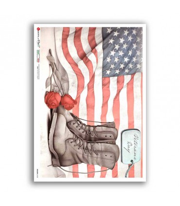 HOLIDAY-0135. Holiday Rice Paper for decoupage.