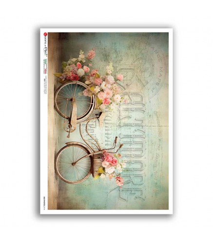 Carta Decoupage Motivo Seta Zita's Creative Carta Di Riso A4 Loredana