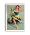 PINUP-0044. Carta di riso pin-up per decoupage.