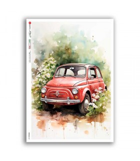 VEHICLES-0068. Carta di riso veicoli per decoupage.